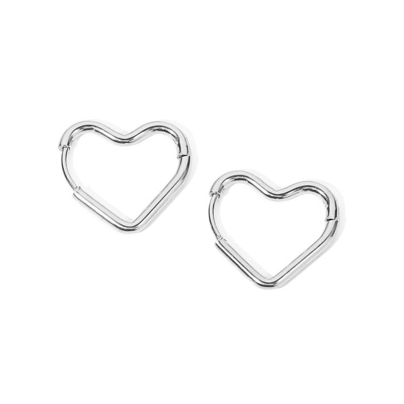 Elegant Heart Hoop Earrings — product detail