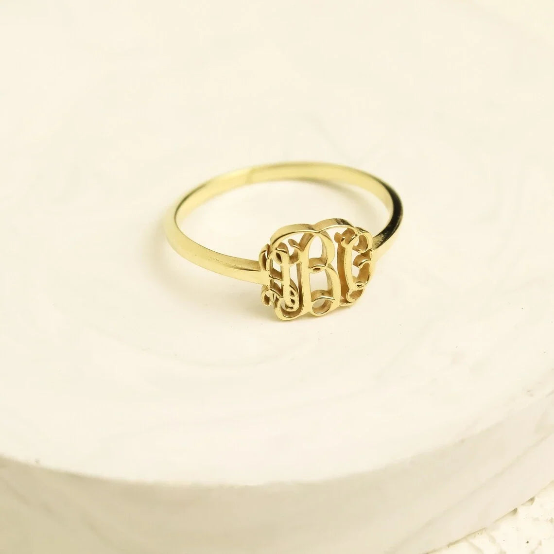 Minimal Monogram Ring — product detail
