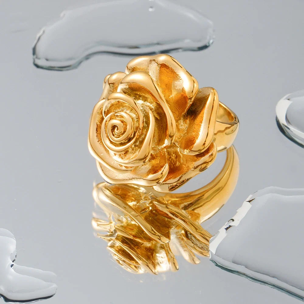 18k Rose Signet Ring — product detail