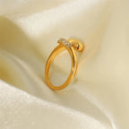 18k Dainty Sparkling Tip Wrap Around Ring — product detail