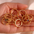 18k Baguette Cut Birthstone Ring — product detail
