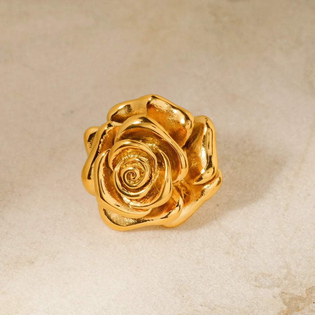 18k Rose Signet Ring — product detail