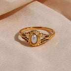 18k Vintage Inspired Pearl Ring — product detail
