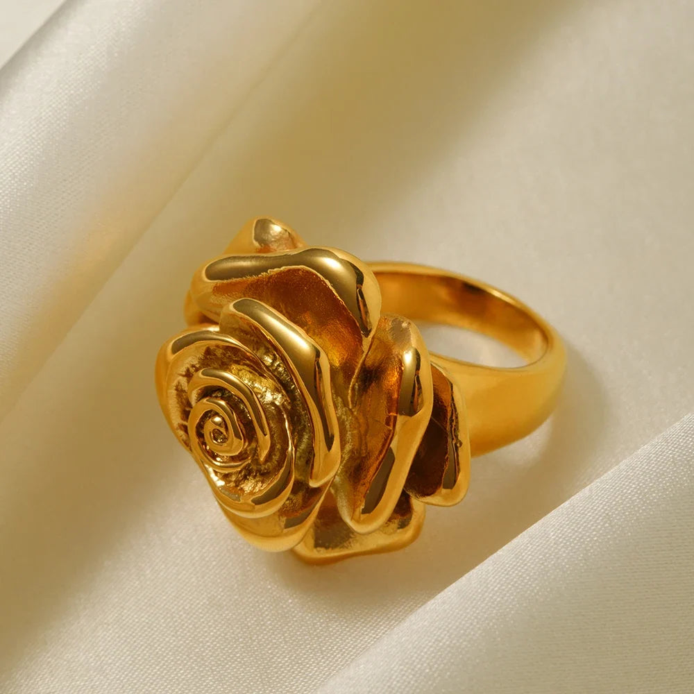 18k Rose Signet Ring — product detail