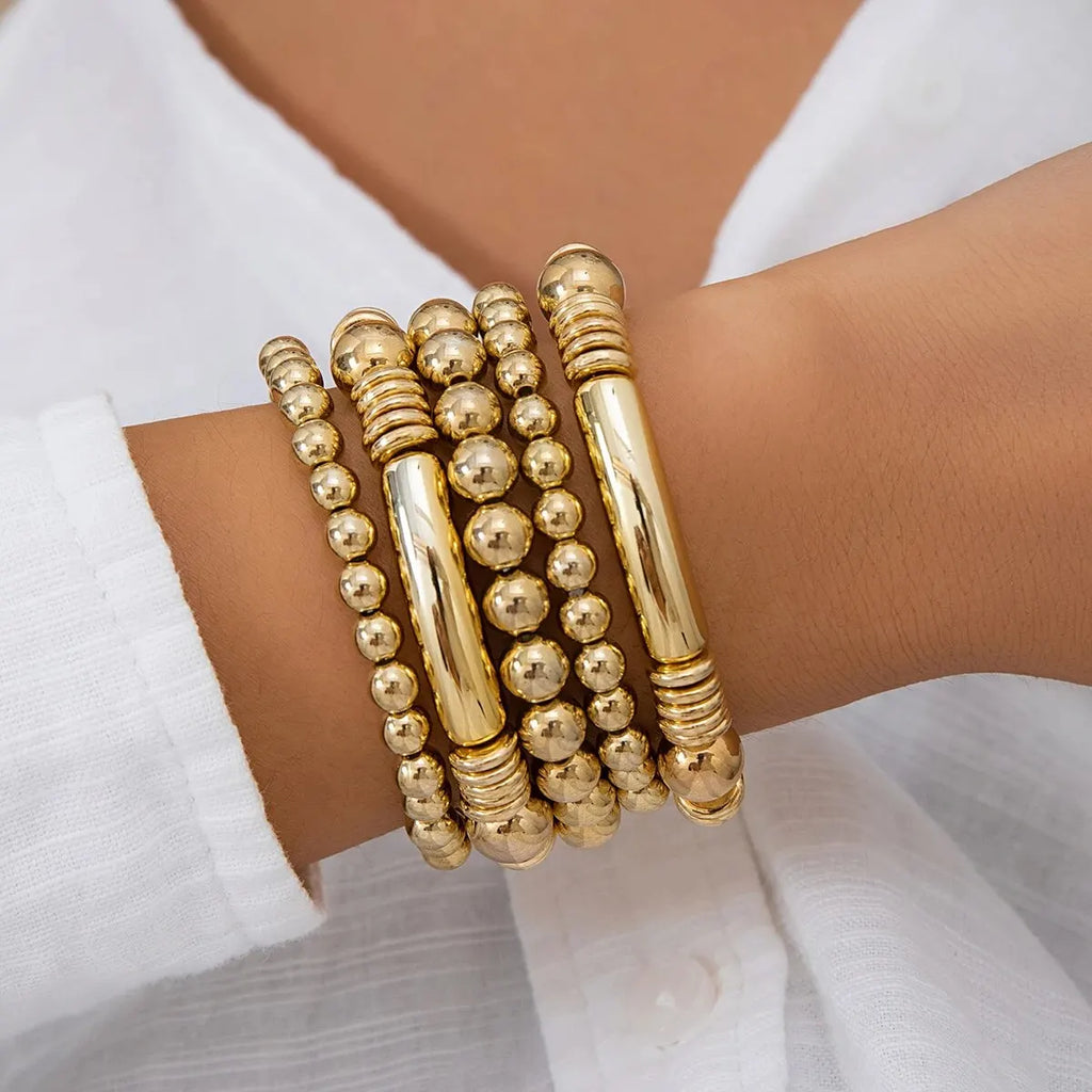5pc Beaded Bracelet Stack Set — product detail