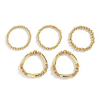 5pc Beaded Bracelet Stack Set — product detail