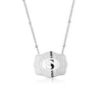 Dainty Belt Buckle Letter Initial Necklaces — product detail