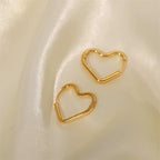 Elegant Heart Hoop Earrings — product detail
