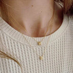 Dainty Minimal Letter Initial Necklace — product detail