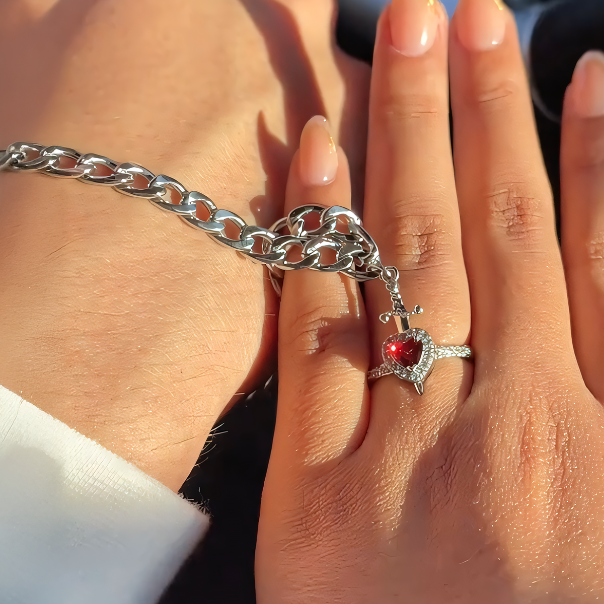 Prince & Princess Couples Ring & Bracelet Set — product detail