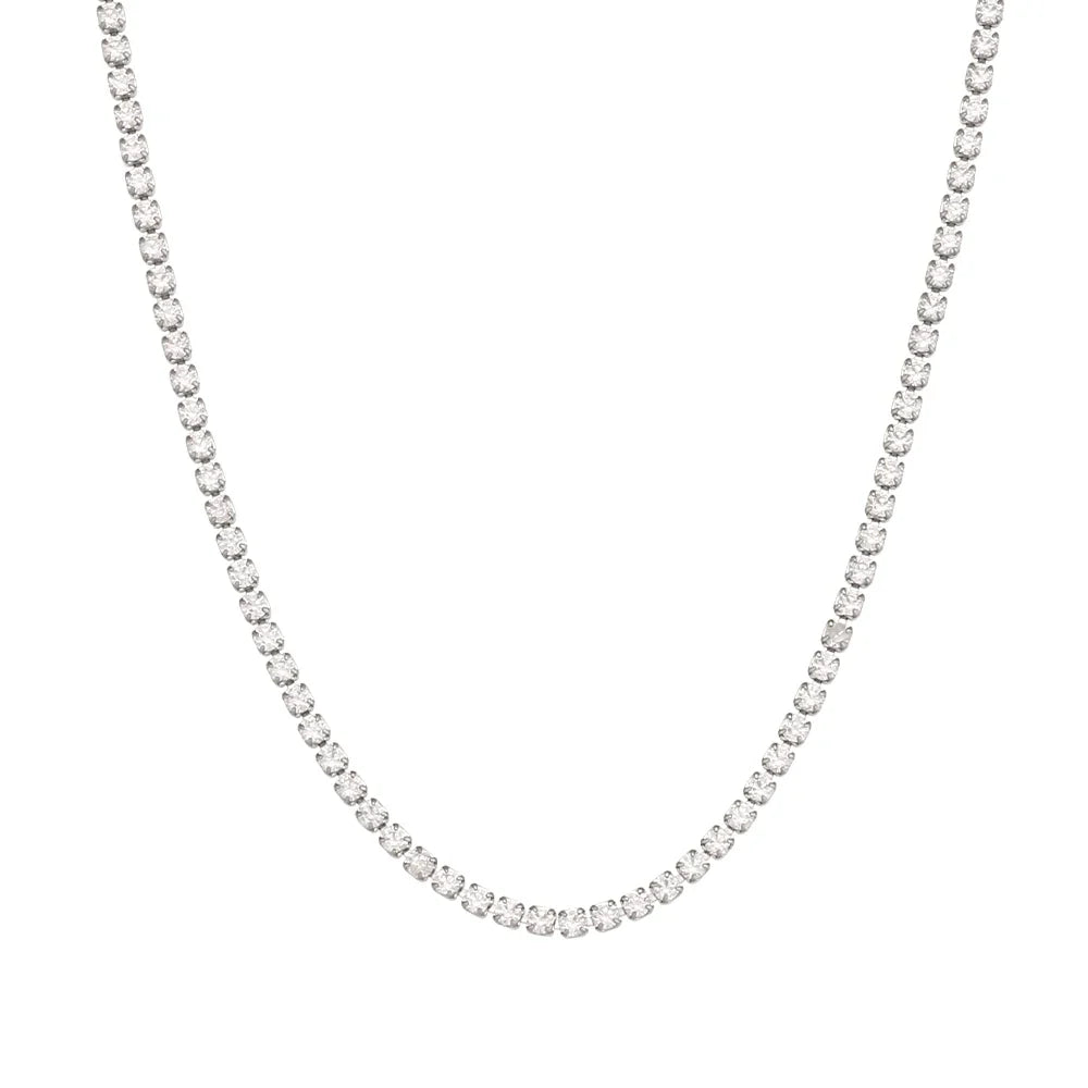 2mm Dainty Tennis Chain Bracelet and Necklace — product detail