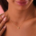Dainty Minimal Letter Initial Necklace — product detail