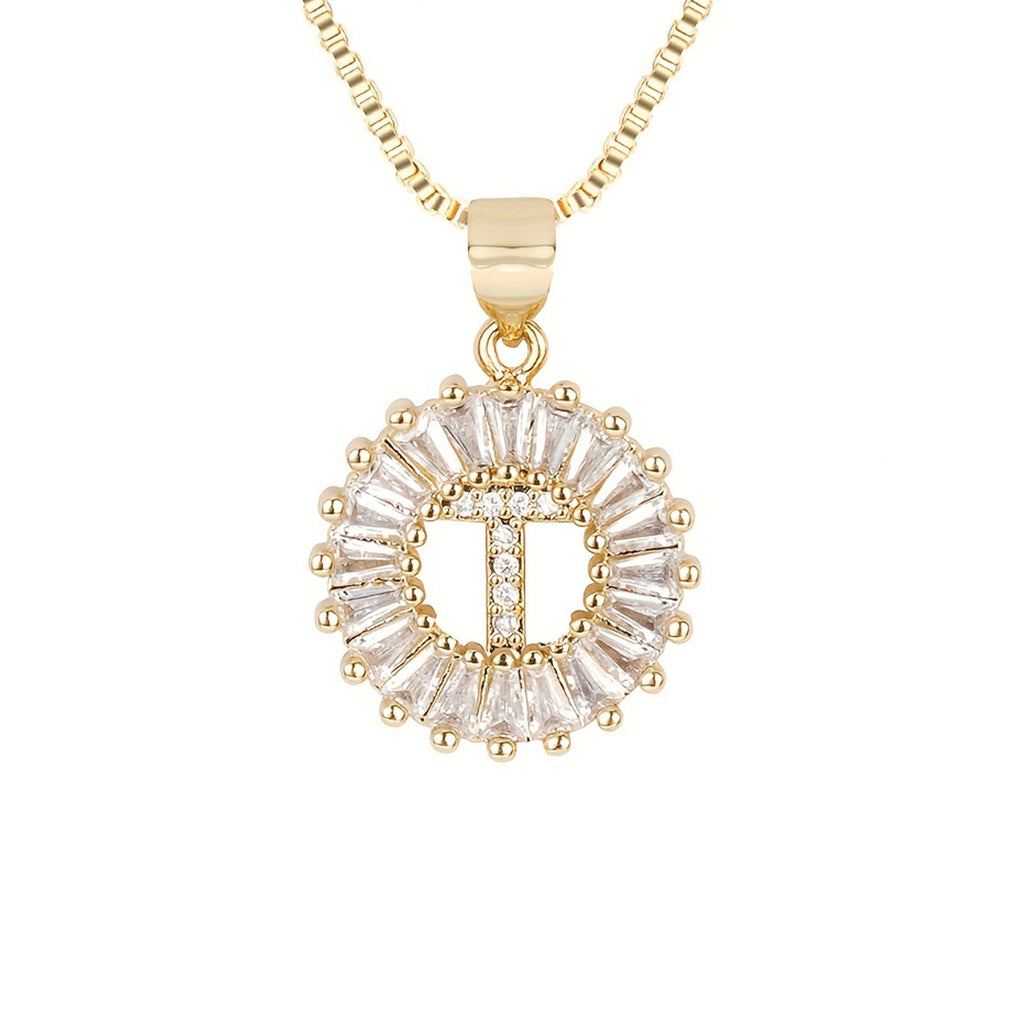 Circle Initial Necklace — product detail