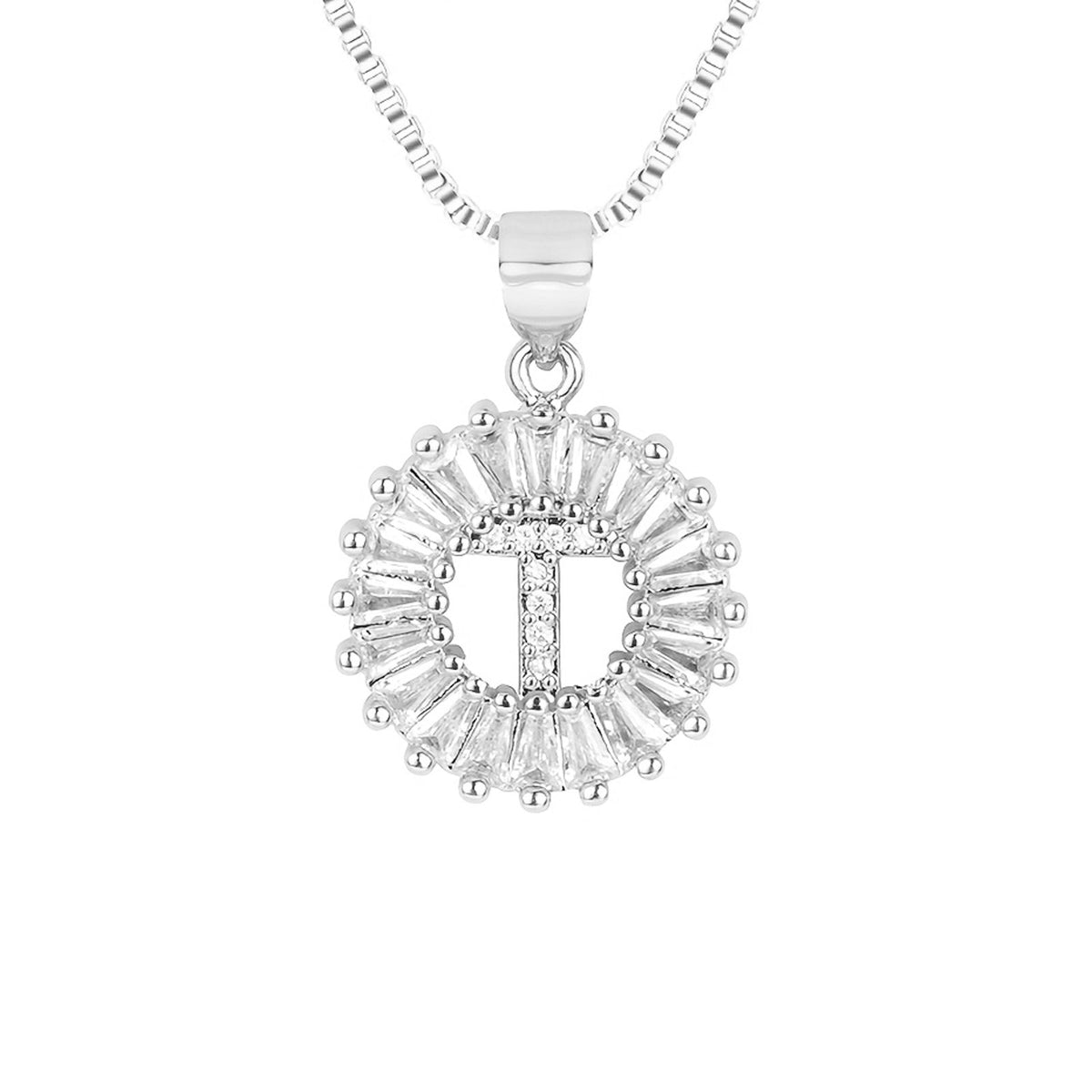 Circle Initial Necklace — product detail