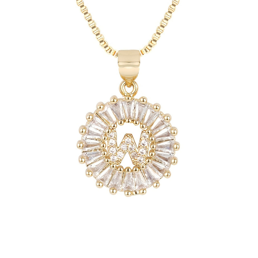 Circle Initial Necklace — product detail