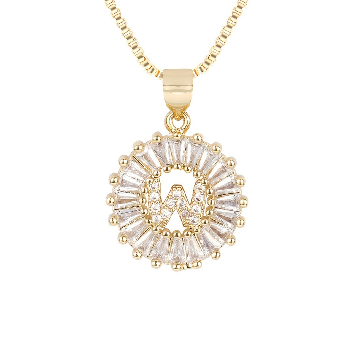 Circle Initial Necklace — product detail