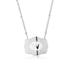 Dainty Belt Buckle Letter Initial Necklaces — product detail