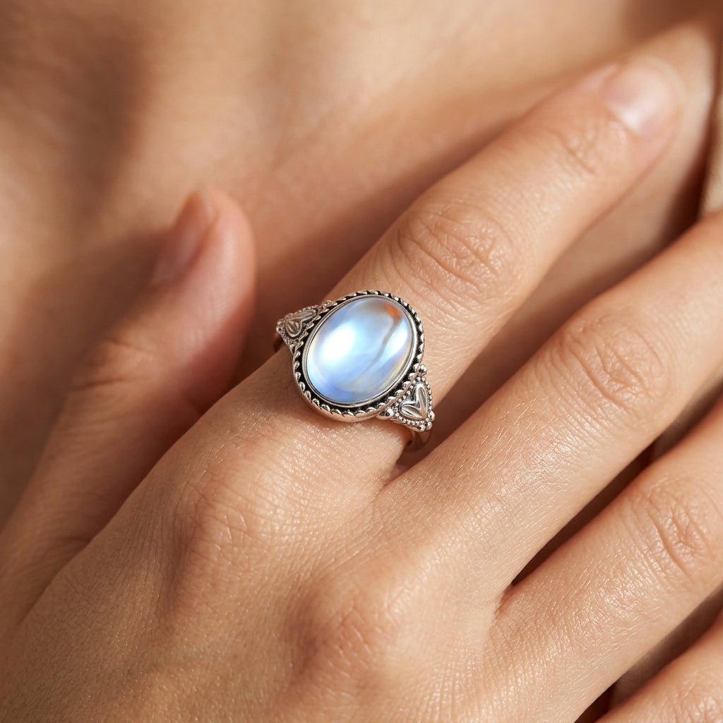 Vintage Inspired Sparkling Accented Mood Ring — product detail