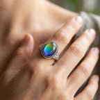 Vintage Inspired Sparkling Accented Mood Ring — product detail