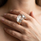 Boho Chunky Crystal Ring — product detail
