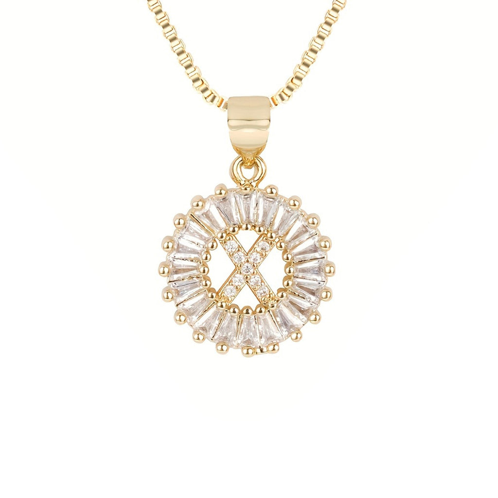 Circle Initial Necklace — product detail