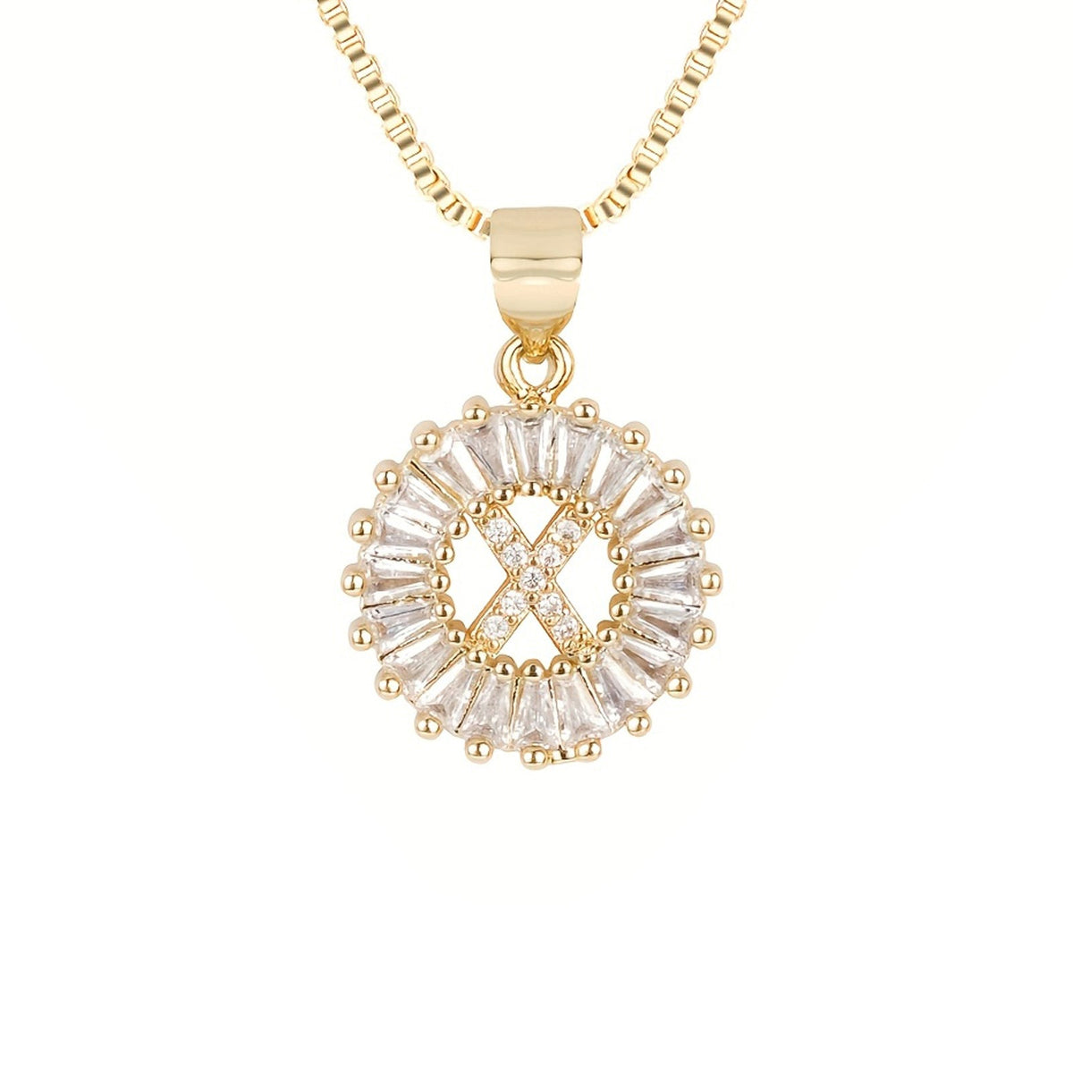 Circle Initial Necklace — product detail