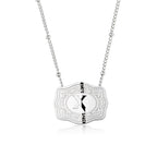 Dainty Belt Buckle Letter Initial Necklaces — product detail