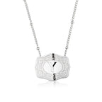 Dainty Belt Buckle Letter Initial Necklaces — product detail