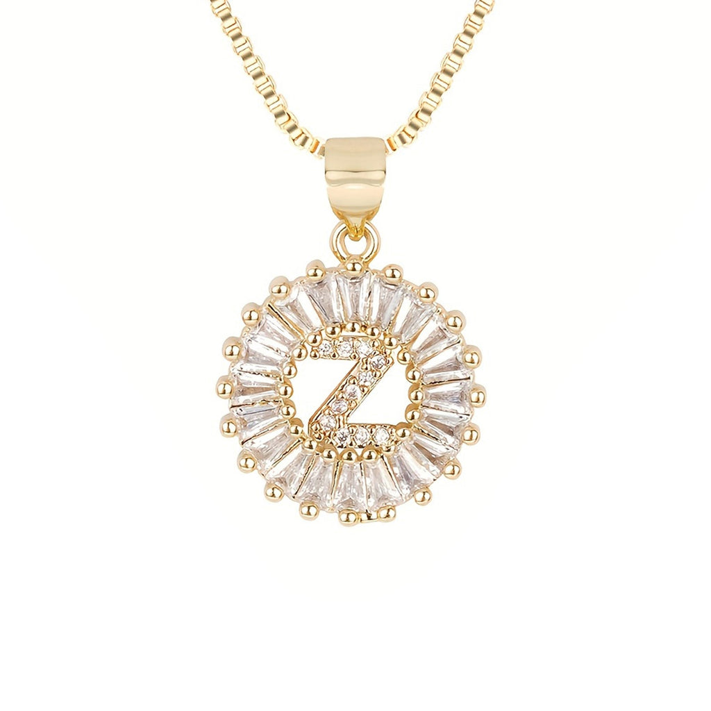 Circle Initial Necklace — product detail