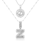 2pc 14k Sparkling Letter Initial Necklaces — product detail