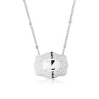 Dainty Belt Buckle Letter Initial Necklaces — product detail
