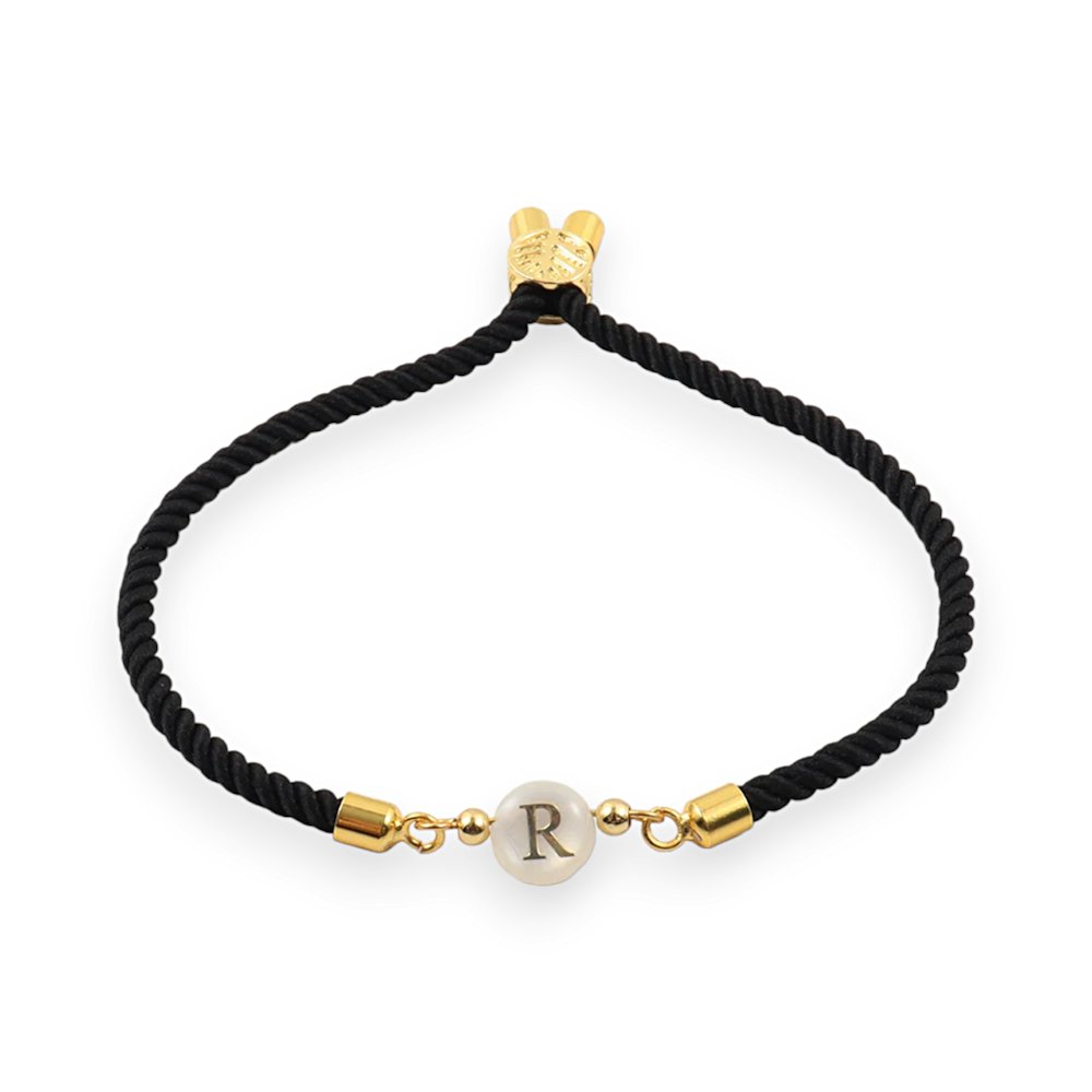 Adjustable Dainty Letter Initial Bracelet — product detail