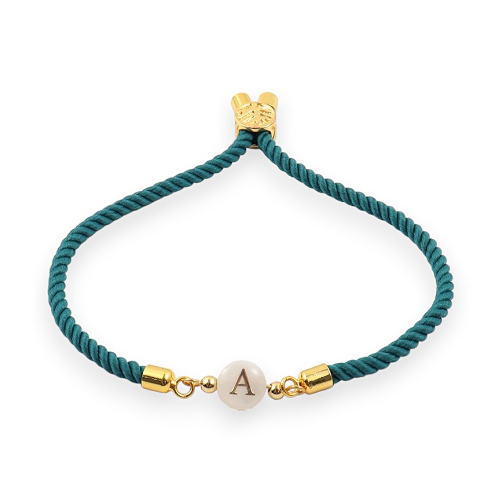 Adjustable Dainty Letter Initial Bracelet — product detail
