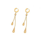 Adjustable Pull Droplet Lariat Necklace and Earrings — product detail