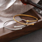 Classy Twisted Bangle Bracelet — product detail