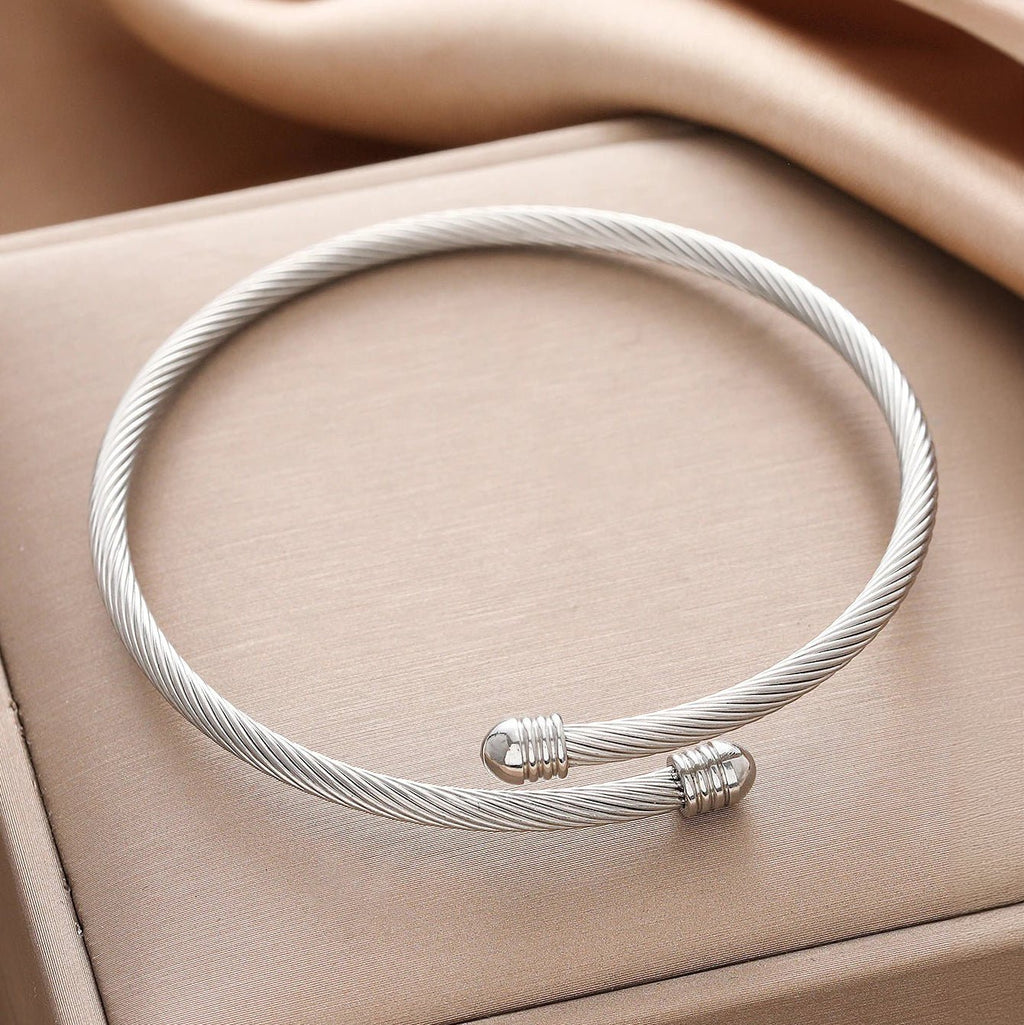 Classy Twisted Bangle Bracelet — product detail