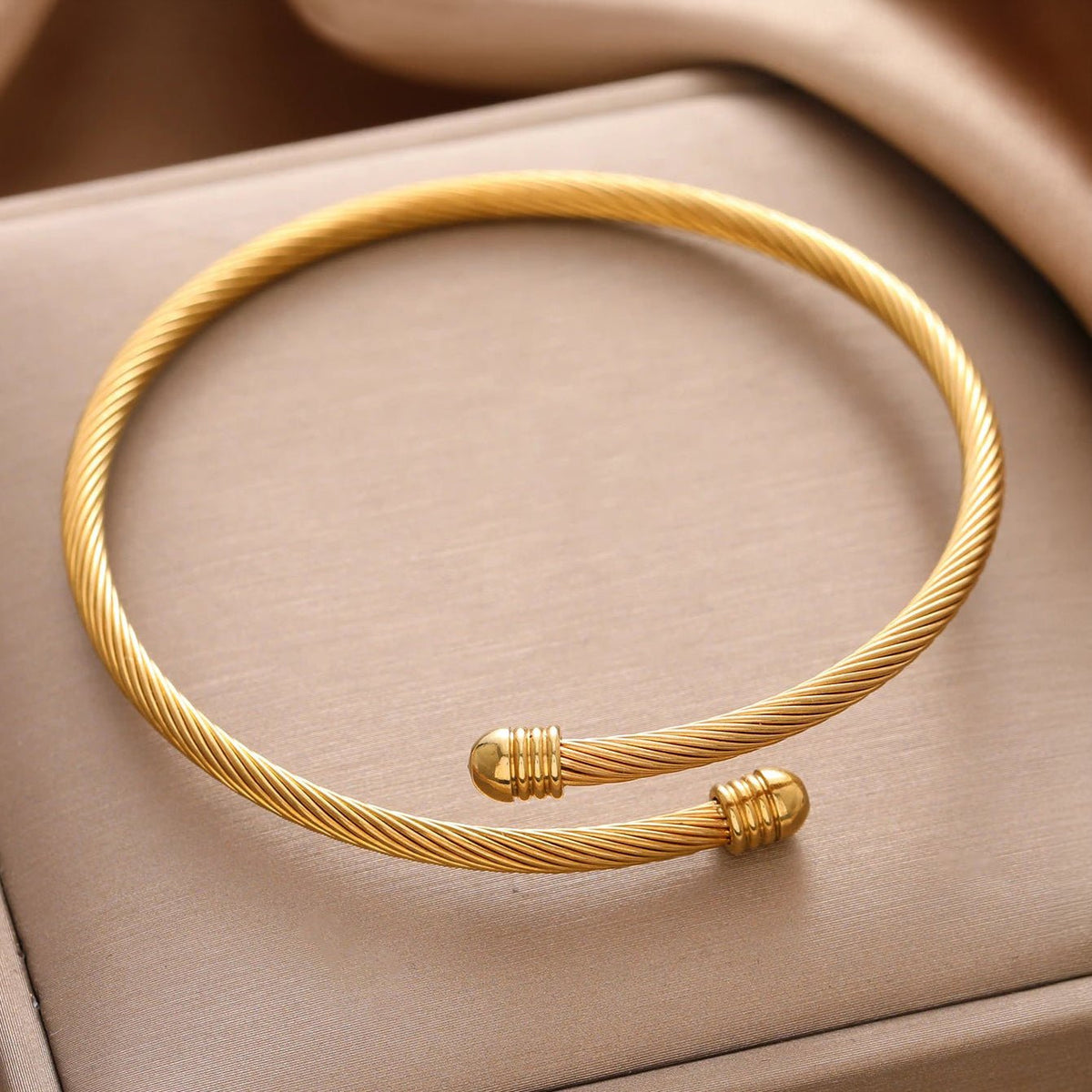 Classy Twisted Bangle Bracelet — product detail