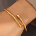 Classy Twisted Bangle Bracelet — product detail