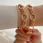 Contrasting Statement Chain Bracelet — product detail
