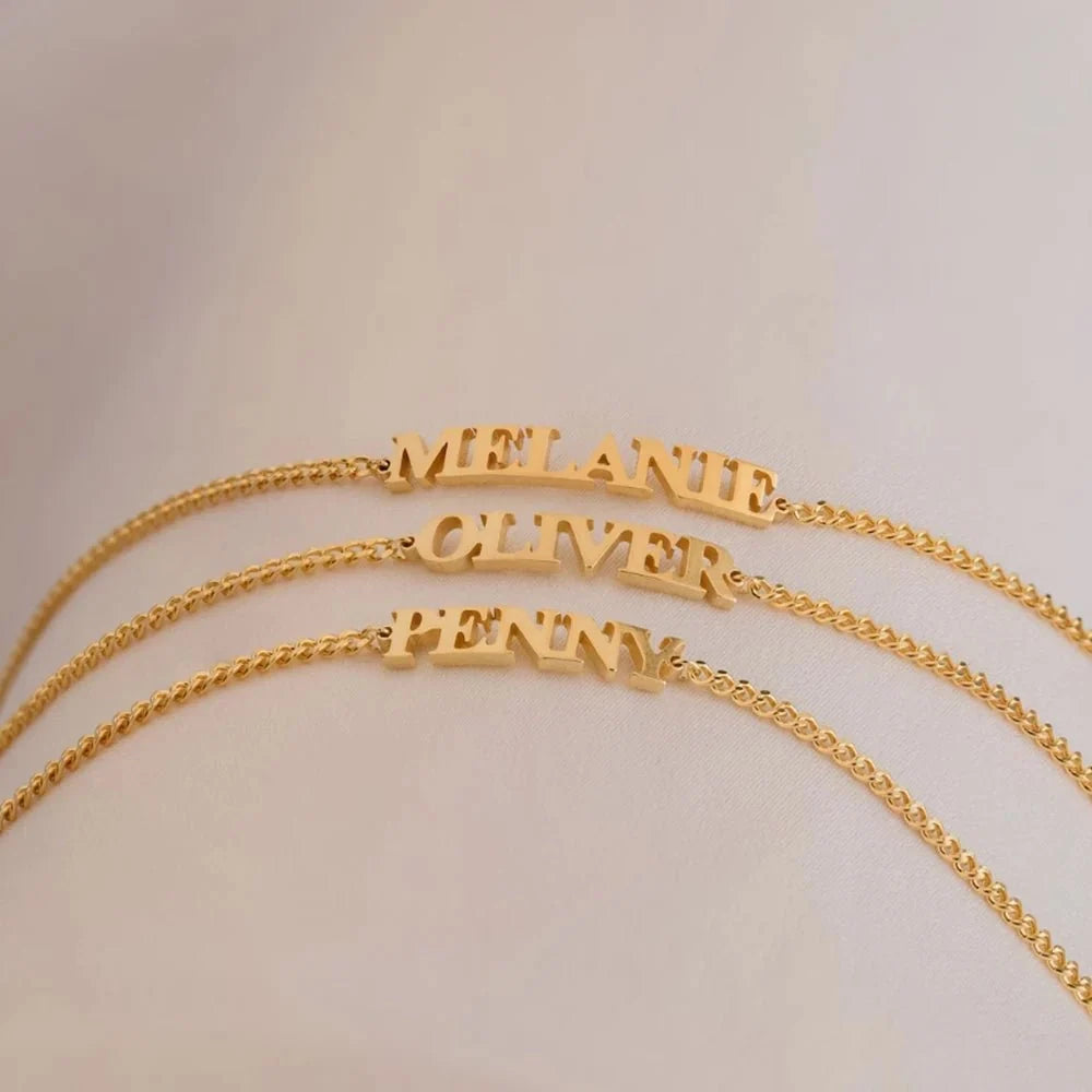 Customized Name Chain Bracelet — product detail