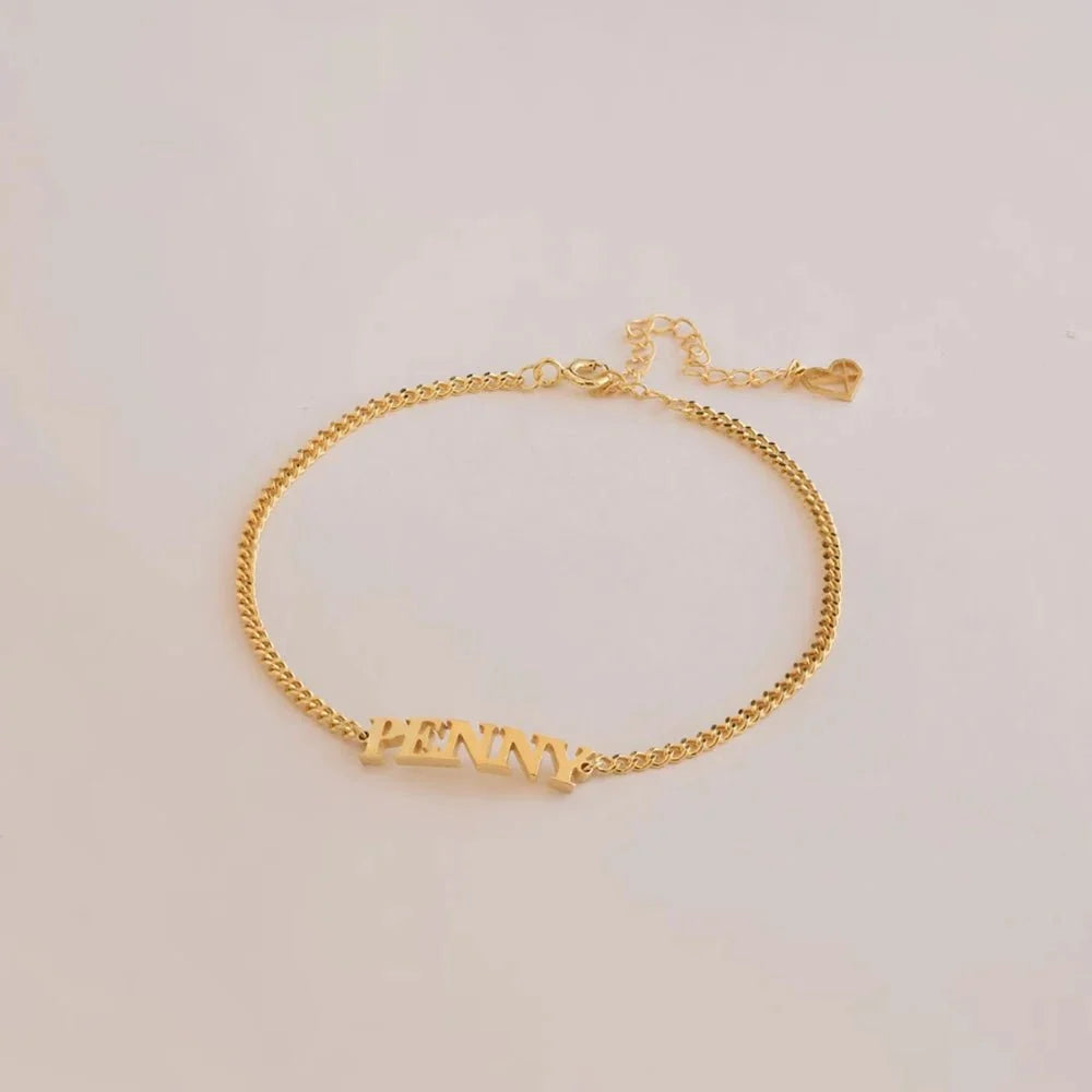 Customized Name Chain Bracelet — product detail