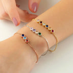Dainty Birthstone Chain Bracelet — product detail