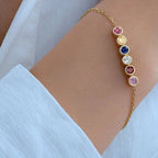 Dainty Birthstone Chain Bracelet — product detail
