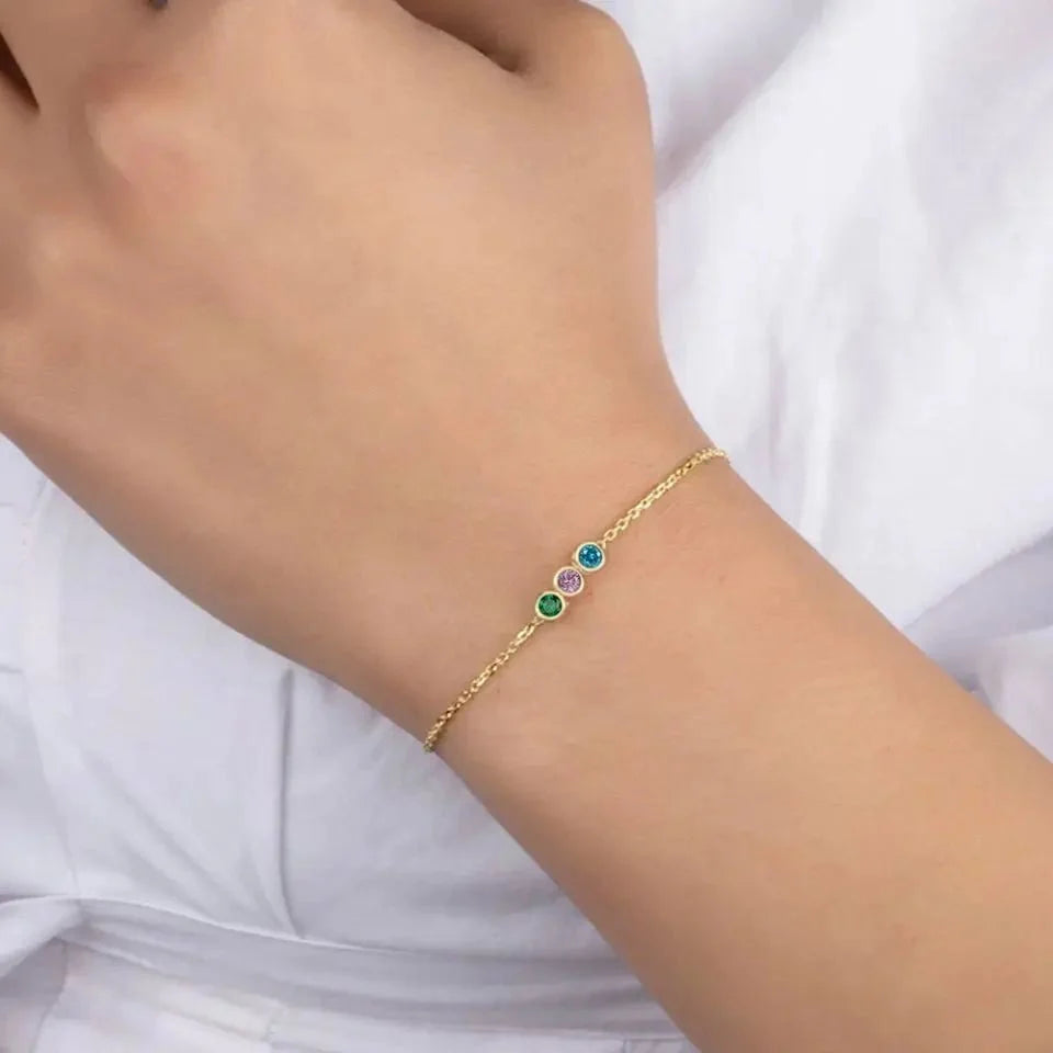 Dainty Birthstone Chain Bracelet — product detail