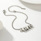Dainty Bubble Letter Name Bracelet — product detail