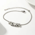 Dainty Bubble Letter Name Bracelet — product detail