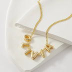 Dainty Bubble Letter Name Necklace — product detail