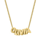 Dainty Bubble Letter Name Necklace — product detail