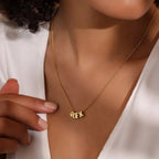 Dainty Bubble Letter Name Necklace — product detail