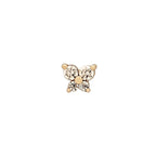 Dainty Butterfly Birthstone Stud Earring — product detail